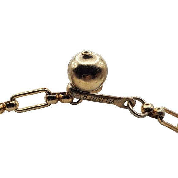 Green Lucite Choker & Earrings Gold Tone Screw Back LISNER Necklace Thermoset - Picture 10 of 10